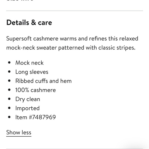 Nordstrom Stripe Cashmere Mock Neck Sweater - Picture 10 of 10